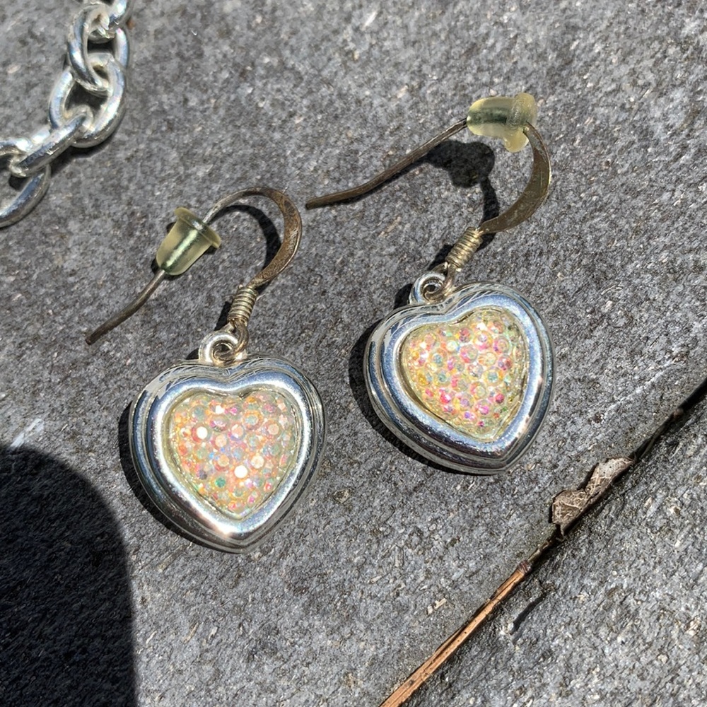 🤍 White Jeweled Bracelet + Earrings Set 🤍 - Picture 3 of 5